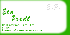 eta predl business card